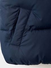 Mango Blue Hooded Padded Gilet - Image 5 of 6