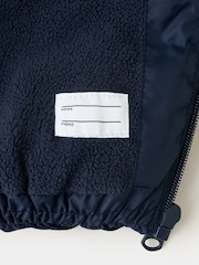 Mango Blue Hooded Padded Gilet - Image 6 of 6