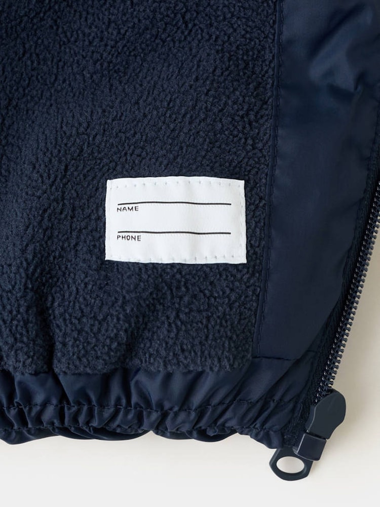 Mango Blue Hooded Padded Gilet - Image 6 of 6 Mango Blue Hooded Padded Gilet - Image 6 of 6