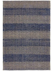 Asiatic Rugs Navy Ives Jute And Chenille Rug - Image 1 of 5