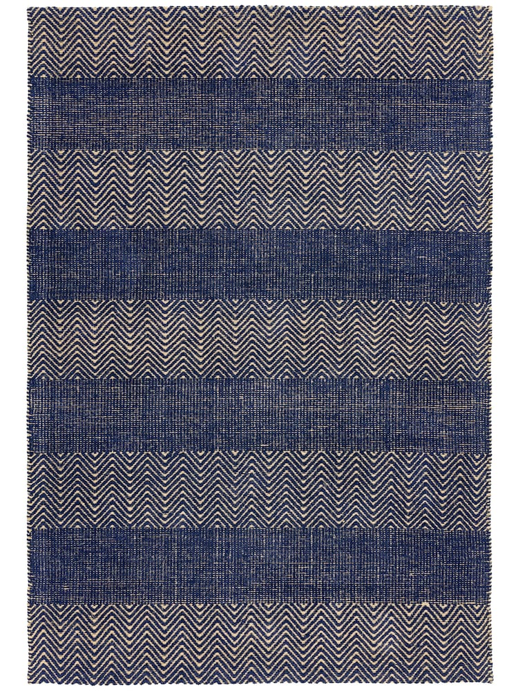 Asiatic Rugs Navy Ives Jute And Chenille Rug - Image 1 of 5