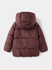 Mango Red Hooded Puffer Coat - Image 2 of 3