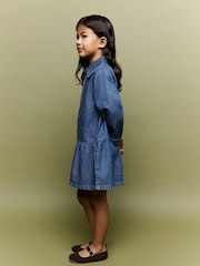 Mango Blue Denim Dress - Image 2 of 7