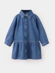 Mango Blue Denim Dress - Image 4 of 7