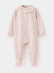 Mango Pink Floral Collar Detail Rompersuit - Image 1 of 4