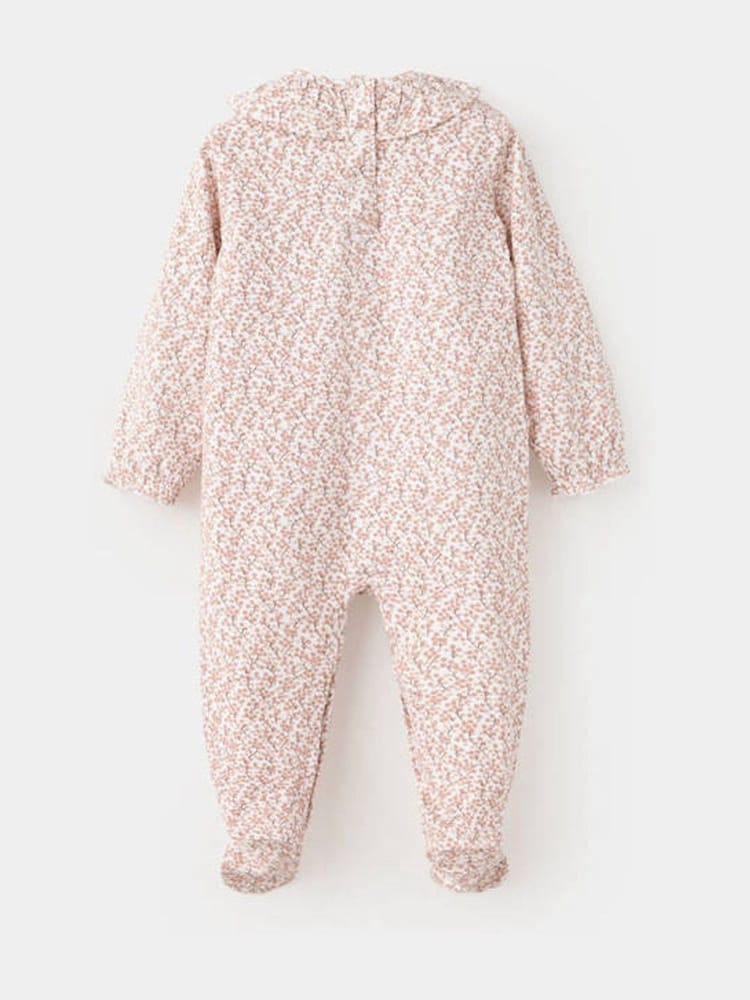 Mango Pink Floral Collar Detail Rompersuit - Image 2 of 4