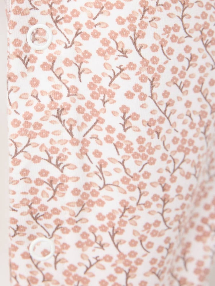 Mango Pink Floral Collar Detail Rompersuit - Image 4 of 4