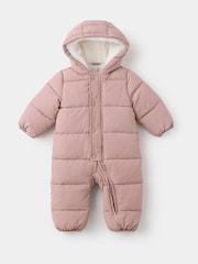 Mango Pink Padded Lined Pramsuit - Image 1 of 4