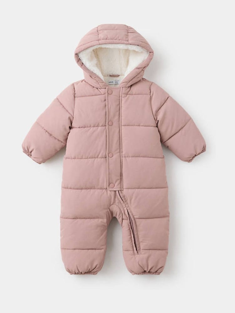 Mango Pink Padded Lined Pramsuit - Image 1 of 4