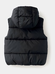 Mango Black Hooded Padded Gilet - Image 2 of 4