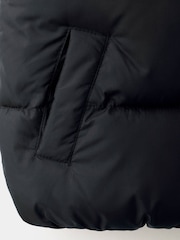 Mango Black Hooded Padded Gilet - Image 3 of 4
