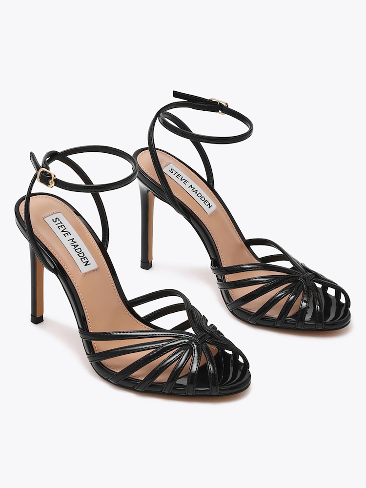 Steve Madden Black Mizuna Heeled Sandals - Image 2 of 4 Steve Madden Black Mizuna Heeled Sandals - Image 2 of 4
