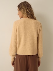 Monsoon Mila Bow Embellished Crew Neck Cardigan - صورة 2 من 5