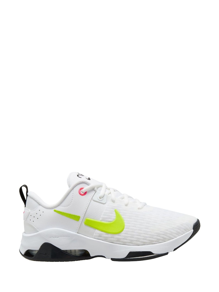 Nike White/Lime Zoom Bella 6 Gym Trainers - Image 1 of 4