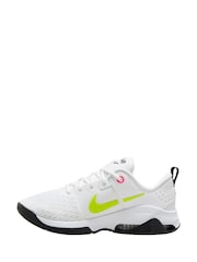 Nike White/Lime Zoom Bella 6 Gym Trainers - Image 2 of 4