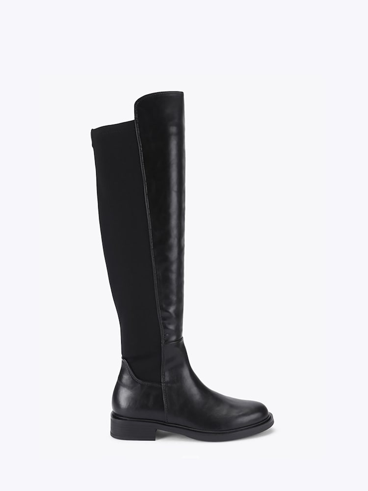 Steve Madden Black Resonate Knee Boots - Image 1 of 4 Steve Madden Black Resonate Knee Boots - Image 1 of 4