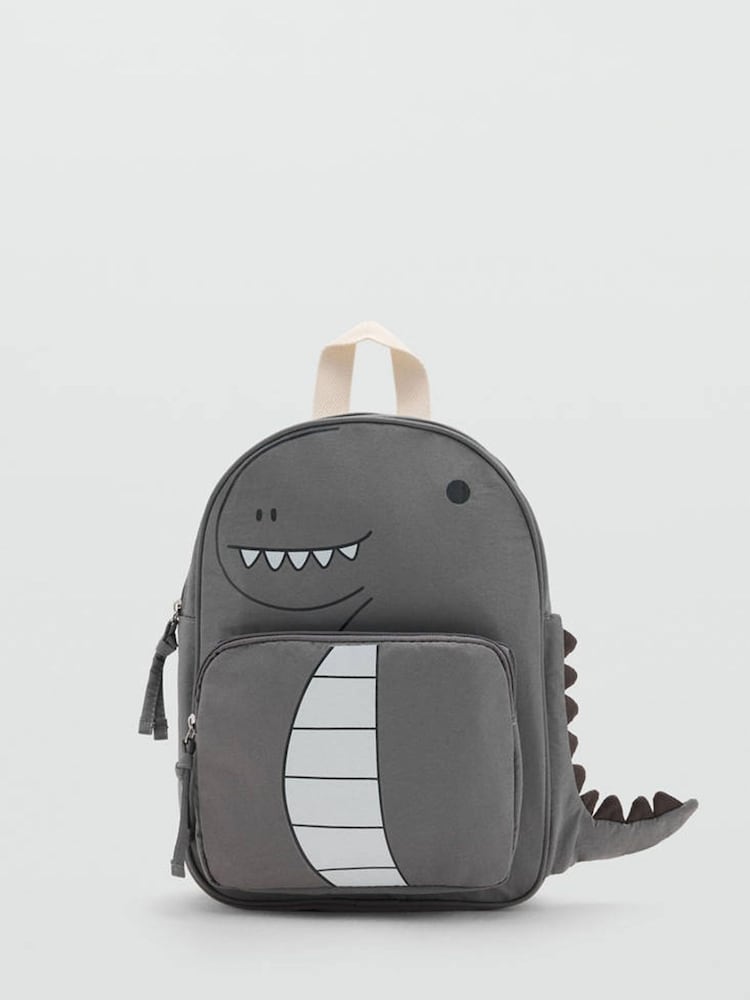 Mango Grey Dinasour Bag - Image 1 of 4 Mango Grey Dinasour Bag - Image 1 of 4