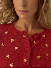 Monsoon Fee Foil Bow Knit Cardigan - Εικόνα 2 από 5