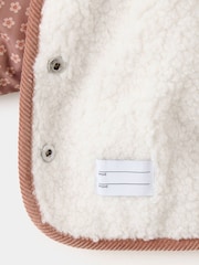 Mango Pink Quilted Padded Printed Jacket - Image 4 of 4