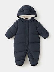 Mango Blue Padded Lined Pramsuit - Image 1 of 4