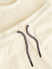 Ecru Cream Texture 100% Cotton Shorts and T-Shirt Set (3-16yrs) - Image 6 of 6