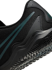 Schwarz & Grün - Nike Tiempo Legend 10 Club Hallenfußballschuhe für Erwachsene - Bild 11 von 11
