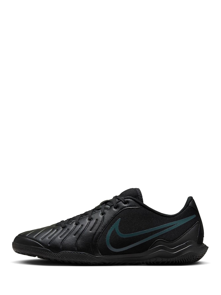 Schwarz & Grün - Nike Tiempo Legend 10 Club Hallenfußballschuhe für Erwachsene - Bild 2 von 11