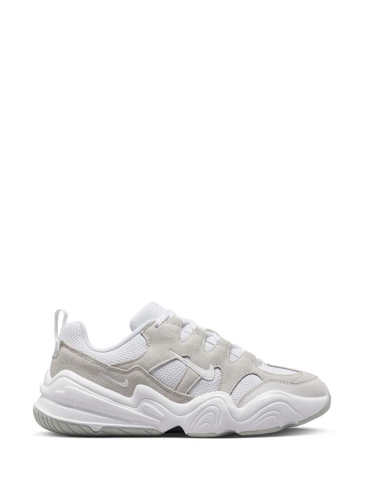 Nike Light Grey Tech Hera Trainers - Image 3 of 11