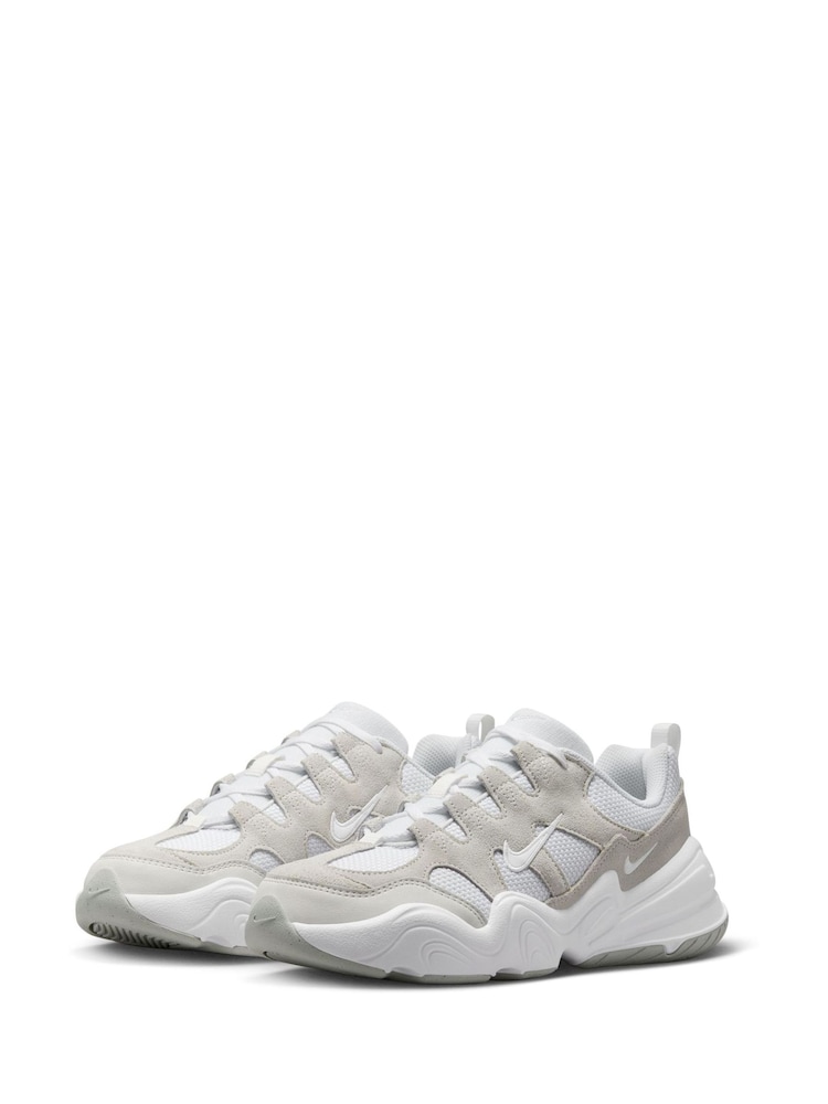 Nike Light Grey Tech Hera Trainers - Image 4 of 11