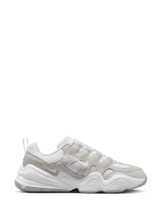 Nike Light Grey Tech Hera Trainers - Image 6 of 11