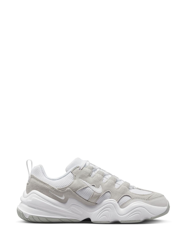 Nike Light Grey Tech Hera Trainers - Image 6 of 11