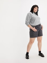 Levi's® Beach Cut Washed Black Mom 80s Denim 100% Cotton Shorts - Image 3 of 8