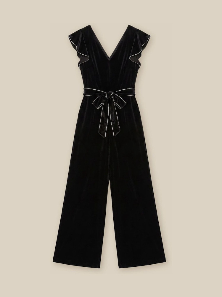 Monsoon Dionne V-Neck Velvet Jumpsuit - صورة 5 من 5 Monsoon Dionne V-Neck Velvet Jumpsuit - صورة 5 من 5