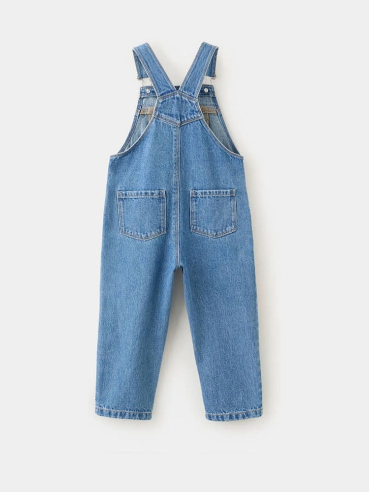 Mango Blue Denim Dungarees - Image 2 of 4