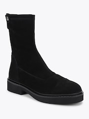 Steve Madden Black Myer Suede Ankle Boots - Image 2 of 4