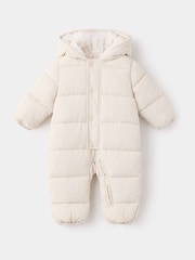 Mango Cream Padded Lined Pramsuit - Image 1 of 4