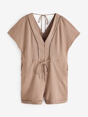 Brown Tie Playsuit - Image 1 of 1