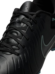 Nike Black/Green Adults Tiempo Legend 10 Academy Multi Ground Football Boots - Image 7 of 9