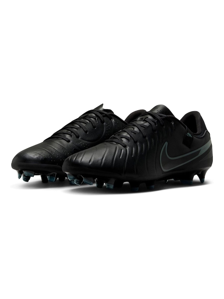 Nike Black/Green Adults Tiempo Legend 10 Academy Multi Ground Football Boots - Image 8 of 9
