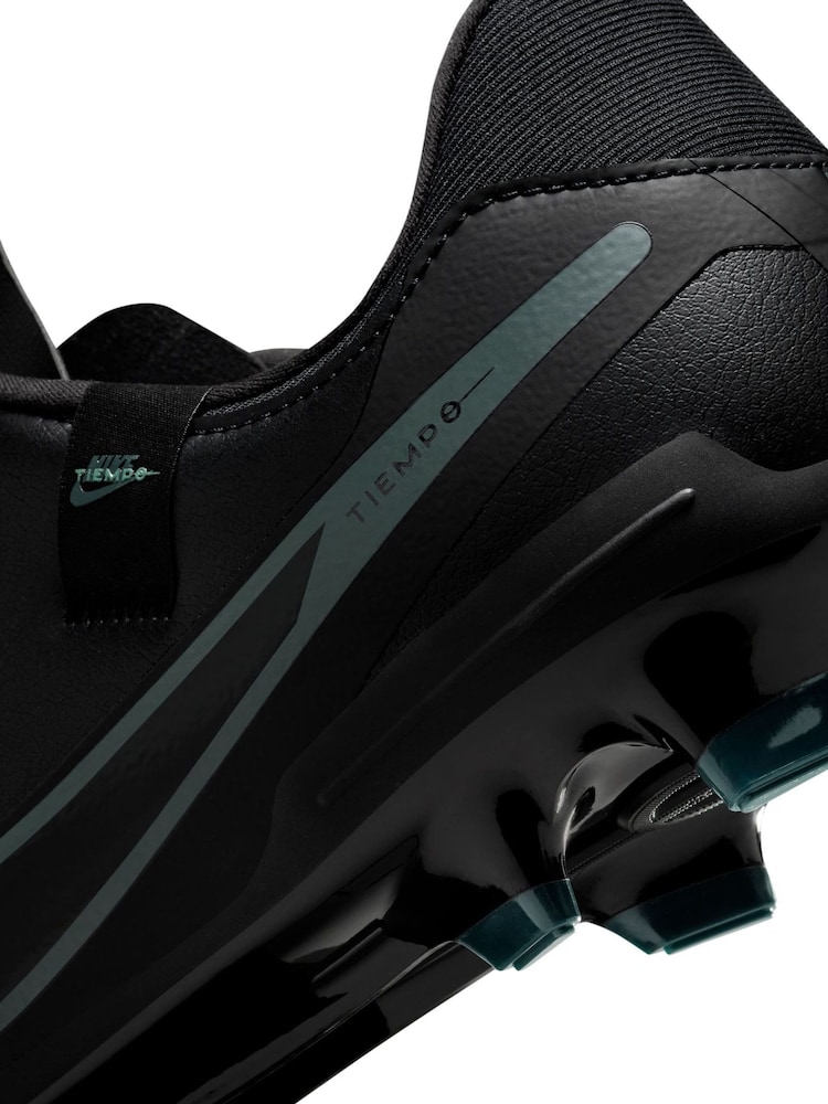 Nike Black/Green Adults Tiempo Legend 10 Academy Multi Ground Football Boots - Image 9 of 9