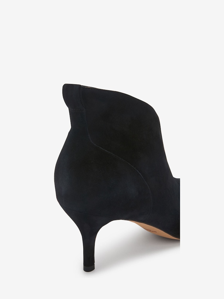 Negru - Ghete și cizme pantofi din piele întoarsă cu vârf ascuțit Shoe The Bear Valentine - Image 7 of 8