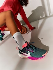 Nike Green/Pink ReactX Pegasus Trail 5 Trail Running Shoes - Image 11 of 20
