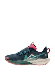 Nike Green/Pink ReactX Pegasus Trail 5 Trail Running Shoes - Image 17 of 20