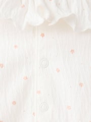 Mango White Frill Collar Polka Dot Bodysuit - Image 3 of 4