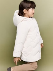 Mango White Padded Jacket - Image 1 of 7