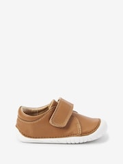 Tan Brown Standard Fit (F) Crawler Shoes - Image 1 of 2