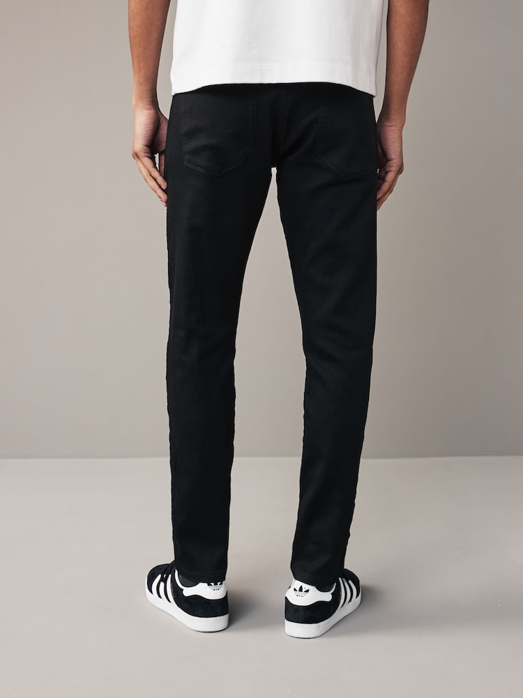 Black Skinny Fit Comfort Stretch Jeans - Image 2 of 11