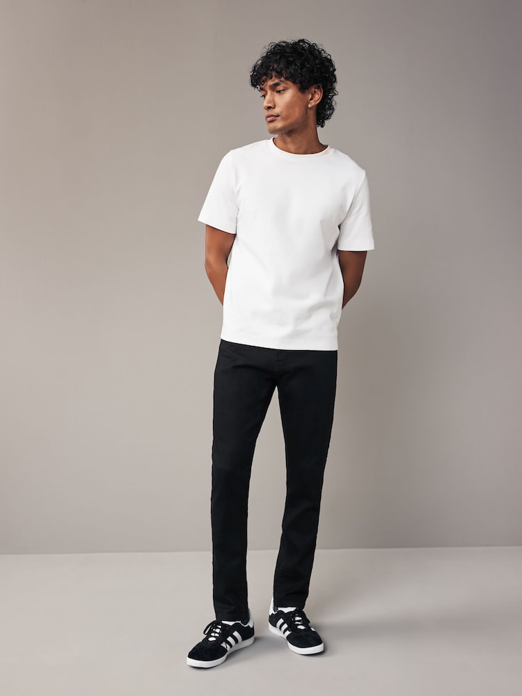 Noir - Coupe fine - Jeans stretch de confort - Image 3 of 11