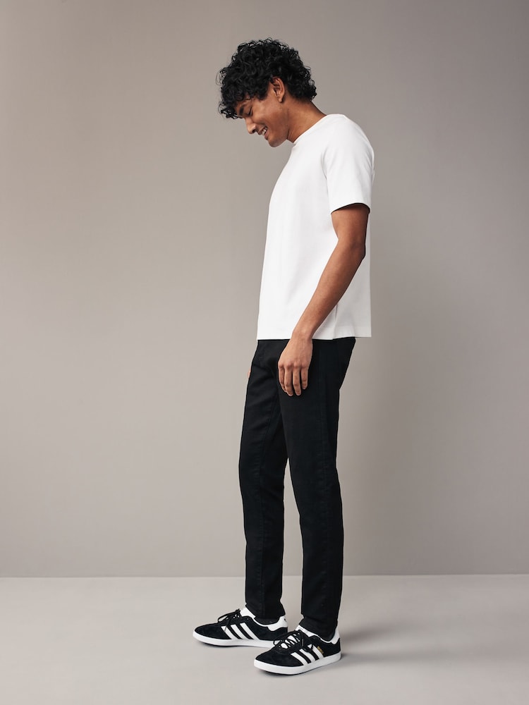 Noir - Coupe fine - Jeans stretch de confort - Image 5 of 11