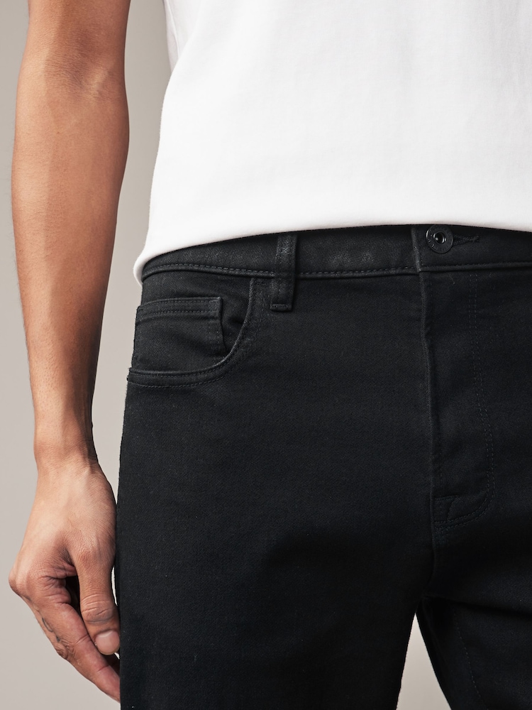 Noir - Coupe fine - Jeans stretch de confort - Image 6 of 11